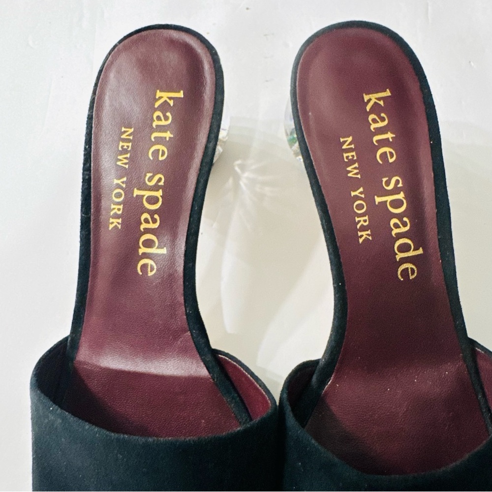 KATE SPADE Polished Slide Suede Sandals Size 10 - Picture 7 of 16